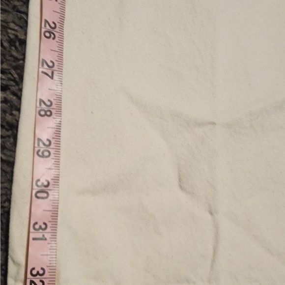 J. CREW High-rise Full Length Demi Boot Oatmeal 100% Cotton Sz.31Tx33 NWT** - Picture 4 of 8